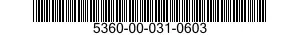 5360-00-031-0603  5360000310603 000310603