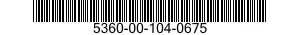 5360-00-104-0675  5360001040675 001040675