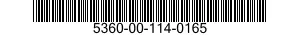 5360-00-114-0165  5360001140165 001140165