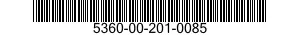 5360-00-201-0085  5360002010085 002010085