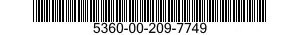 5360-00-209-7749  5360002097749 002097749