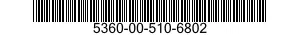 5360-00-510-6802  5360005106802 005106802