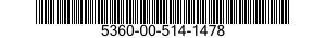 5360-00-514-1478  5360005141478 005141478