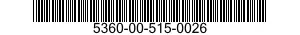 5360-00-515-0026  5360005150026 005150026