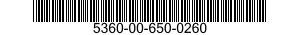 5360-00-650-0260 SPRING,HELICAL,COMPRESSION 5360006500260 006500260