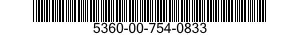 5360-00-754-0833  5360007540833 007540833