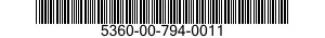 5360-00-794-0011 SPRING,HELICAL,EXTENSION 5360007940011 007940011