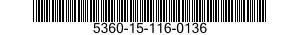 5360-15-116-0136 SPRING,HELICAL,COMPRESSION 5360151160136 151160136