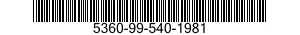 5360-99-540-1981  5360995401981 995401981