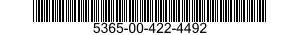 5365-00-422-4492 PLUG,MACHINE THREAD 5365004224492 004224492
