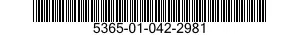 5365-01-042-2981 PLUG,MACHINE THREAD 5365010422981 010422981