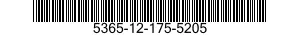 5365-12-175-5205 PLUG,MACHINE THREAD 5365121755205 121755205