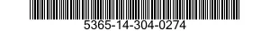 5365-14-304-0274 PLUG,MACHINE THREAD 5365143040274 143040274