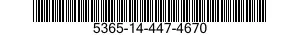 5365-14-447-4670 PLUG,MACHINE THREAD 5365144474670 144474670