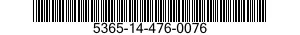 5365-14-476-0076 PLUG,MACHINE THREAD 5365144760076 144760076
