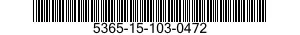 5365-15-103-0472 PLUG,MACHINE THREAD 5365151030472 151030472