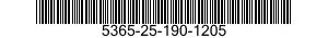 5365-25-190-1205 PLUG,MACHINE THREAD 5365251901205 251901205