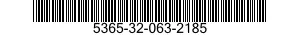 5365-32-063-2185 PLUG,MACHINE THREAD 5365320632185 320632185