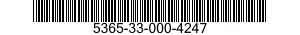 5365-33-000-4247 PLUG,MACHINE THREAD 5365330004247 330004247