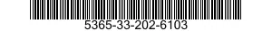 5365-33-202-6103 PLUG,MACHINE THREAD 5365332026103 332026103