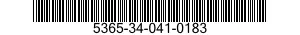 5365-34-041-0183 PLUG,MACHINE THREAD 5365340410183 340410183