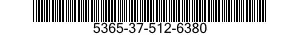 5365-37-512-6380 PLUG,MACHINE THREAD 5365375126380 375126380