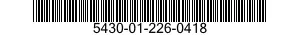 5430-01-226-0418  5430012260418 012260418