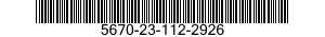 5670-23-112-2926 FRONT GRIL. 5670231122926 231122926