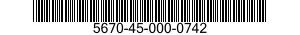 5670-45-000-0742 SUPPORT,CEILING PANEL 5670450000742 450000742