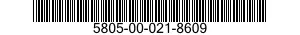 5805-00-021-8609  5805000218609 000218609