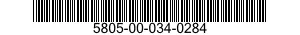 5805-00-034-0284  5805000340284 000340284