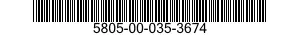 5805-00-035-3674  5805000353674 000353674