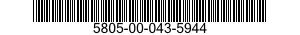 5805-00-043-5944  5805000435944 000435944