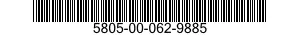 5805-00-062-9885  5805000629885 000629885