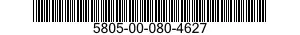 5805-00-080-4627  5805000804627 000804627
