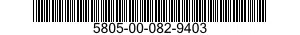 5805-00-082-9403  5805000829403 000829403