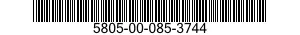 5805-00-085-3744  5805000853744 000853744
