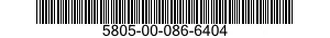 5805-00-086-6404  5805000866404 000866404