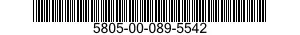 5805-00-089-5542  5805000895542 000895542