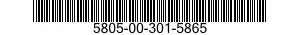 5805-00-301-5865  5805003015865 003015865