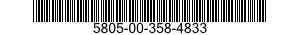 5805-00-358-4833  5805003584833 003584833