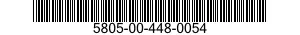 5805-00-448-0054  5805004480054 004480054