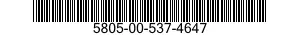 5805-00-537-4647  5805005374647 005374647