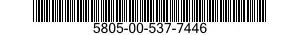 5805-00-537-7446  5805005377446 005377446