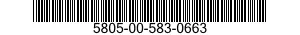 5805-00-583-0663  5805005830663 005830663