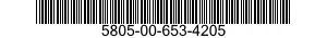 5805-00-653-4205  5805006534205 006534205