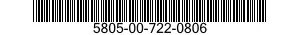 5805-00-722-0806  5805007220806 007220806
