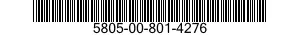 5805-00-801-4276  5805008014276 008014276