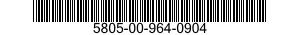 5805-00-964-0904  5805009640904 009640904