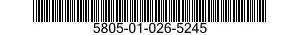 5805-01-026-5245  5805010265245 010265245